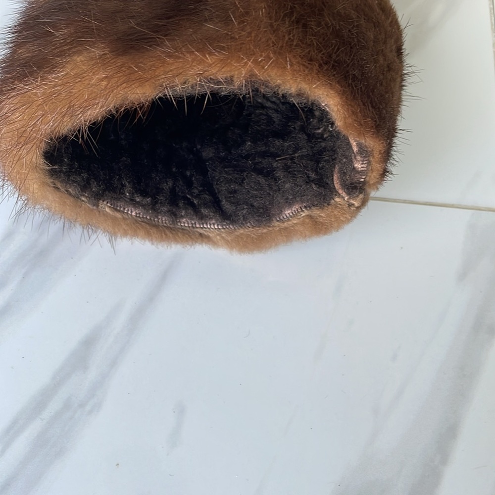 Beautiful extra warm women’s genuine shearling with mink colour and cuff sz XL - Picture 9 of 12